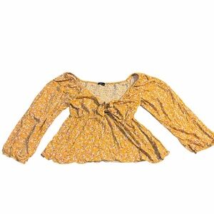 Terra & Sky Plus Yellow Women's Top